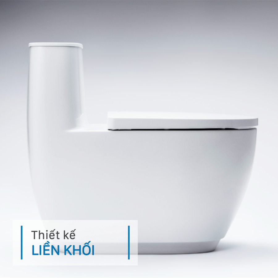 Bàn cầu 1 khối nắp êm xả nhấn Inax AC-1052VN