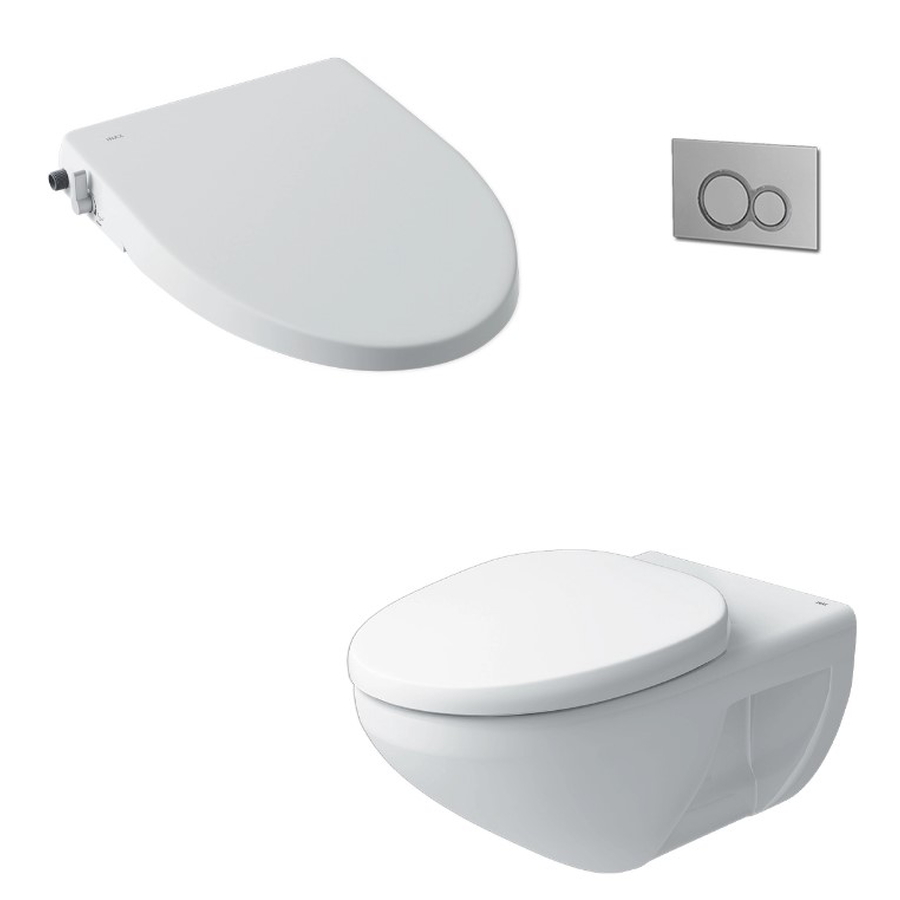 Bàn cầu âm tường nắp rửa cơ Inax AC-23P+CW-S15VN