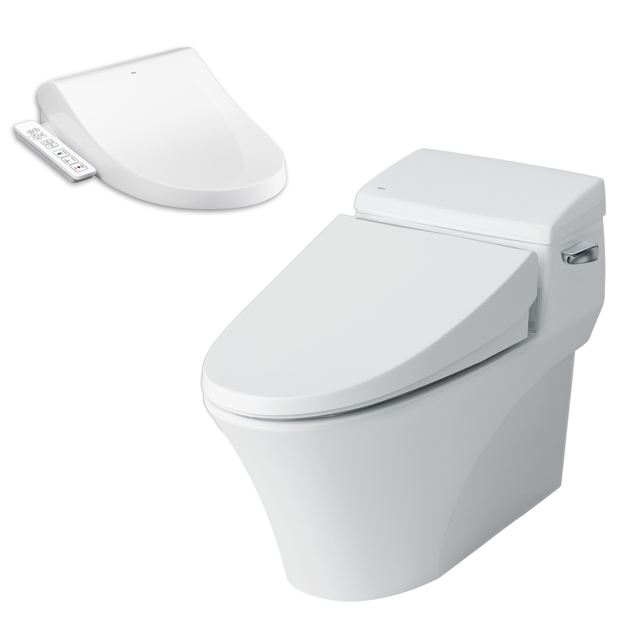 Bồn cầu 1 khối nắp rửa điện tử Inax AC-1017R+CW-H17VN