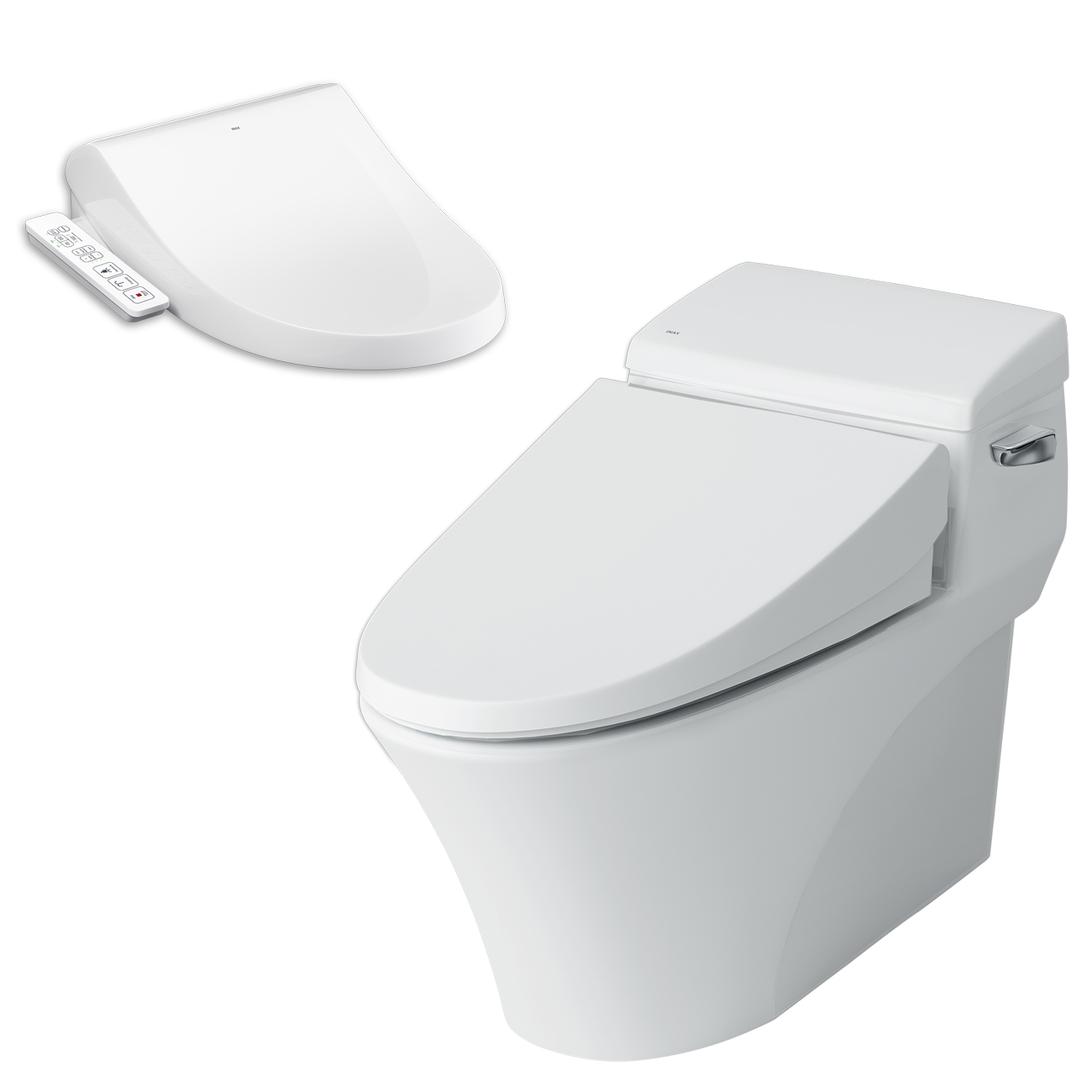 Bồn cầu nắp rửa điện tử Inax AC-1017R+CW-H17VN