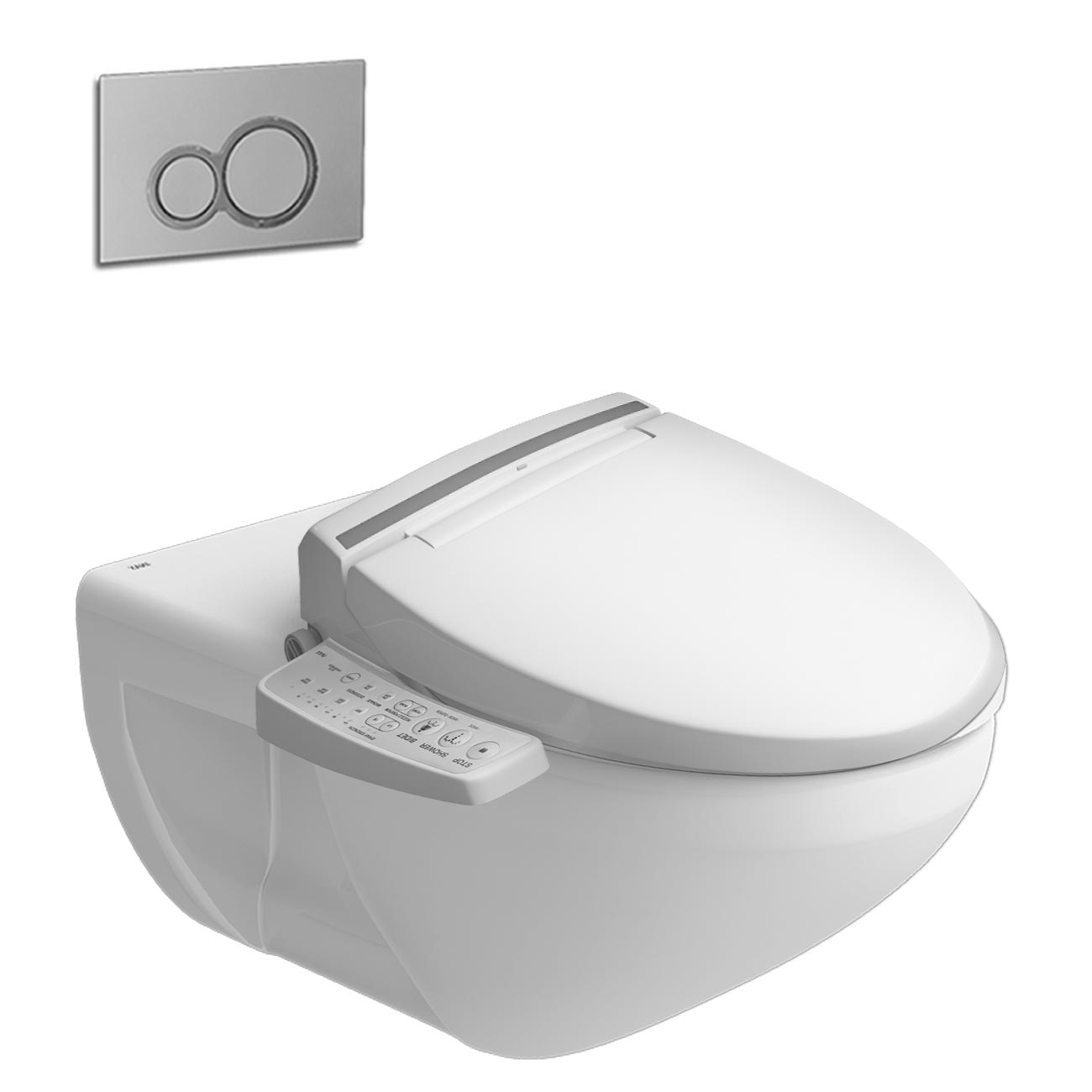 Bồn cầu treo tường nắp điện tử INAX AC-23P+CW-KB22AVN