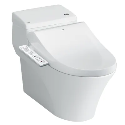Bồn Cầu 1 Khối Nắp Rửa Điện Tử Inax AC-1017R+CW-H18VN/BW1