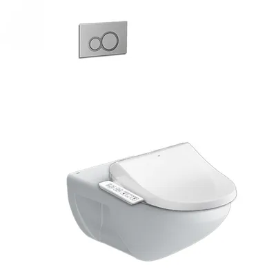 Bồn cầu âm tường nắp điện tử Inax AC-23P+CW-H17VN/BW1