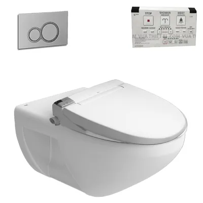 Bồn cầu treo tường nắp điện tử Inax AC-23P+CW-KA22AVN/BW1