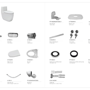 Bàn cầu 1 khối nắp êm xả nhấn Inax AC-1052VN