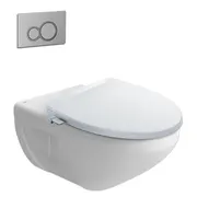 Bồn cầu âm tường nắp rửa cơ Inax AC-23P+CW-S32VN/BW1