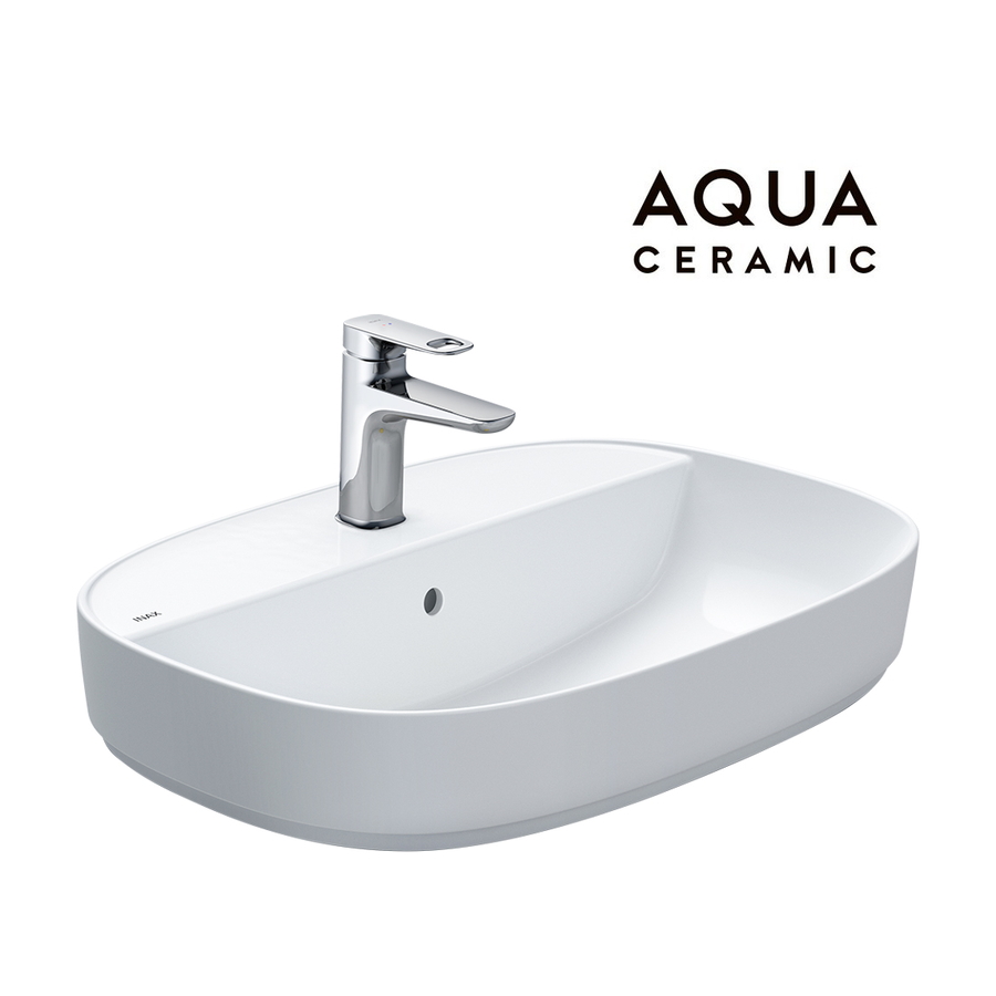 Chậu rửa mặt bàn đá 3 lỗ Inax AL-652V(GC)