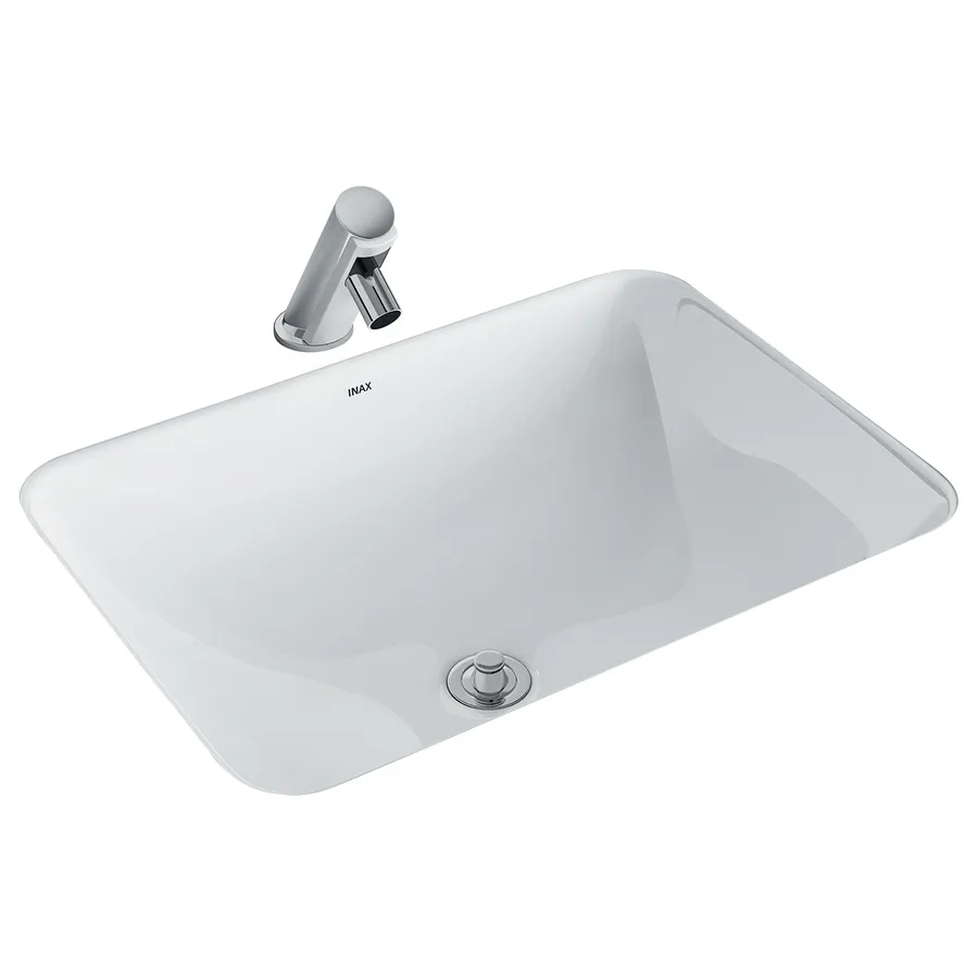 Chậu rửa mặt âm bàn đá Inax L-2298V/BW1