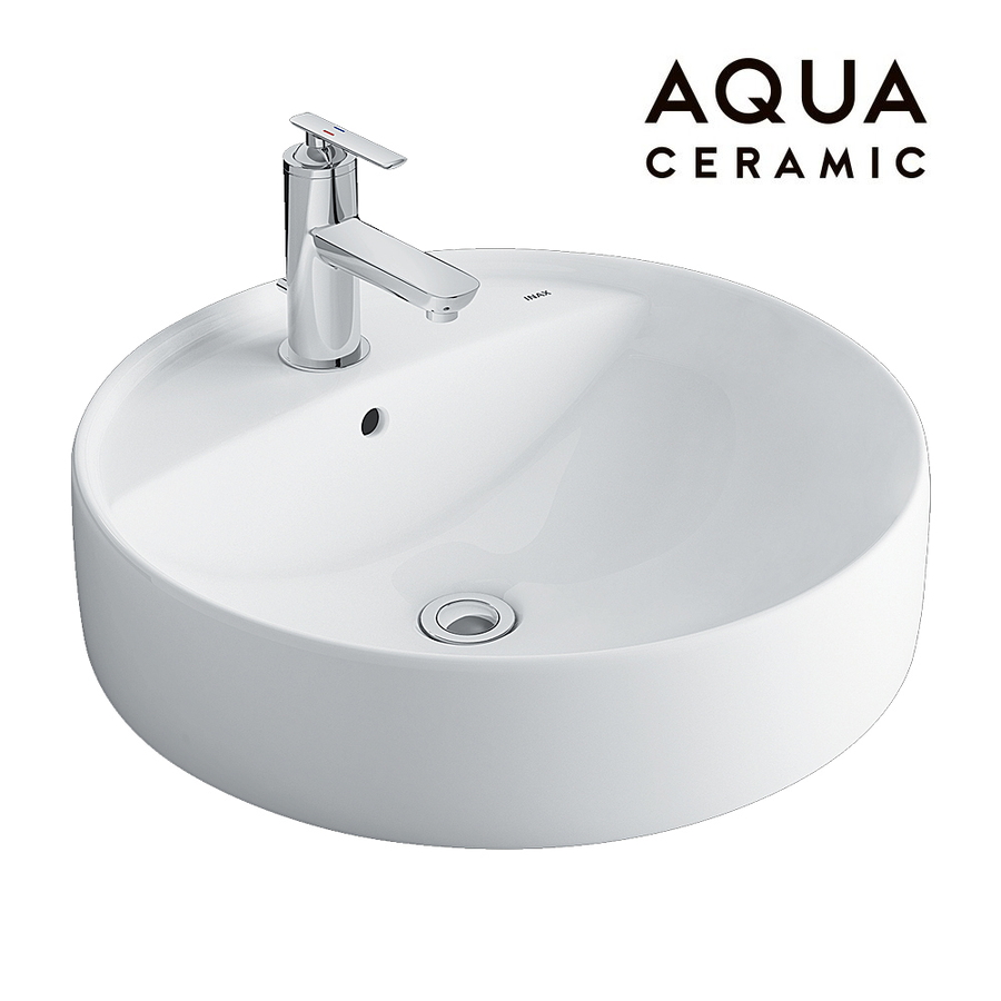 Chậu rửa mặt đặt bàn tròn 3 lỗ Inax AL-294V(EC)