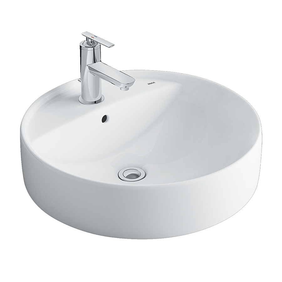 Chậu rửa mặt dương bàn đá tròn 1 lỗ Inax L-294V(FC)