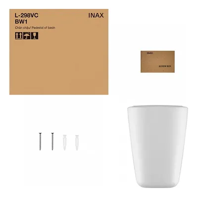 Chân lửng chậu rửa treo tường Inax L-298VC/BW1
