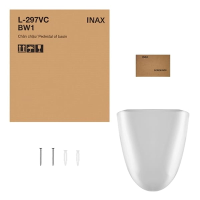 Chân lửng chậu treo tường Inax L-297VC (không chậu)