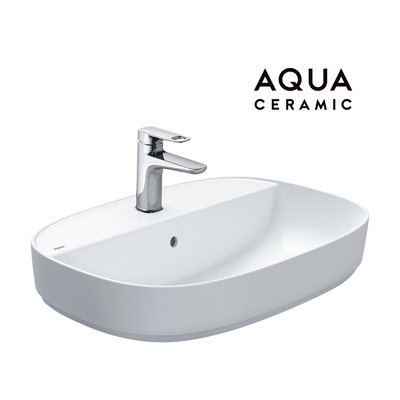 Chậu rửa mặt bàn đá 3 lỗ Inax AL-652V(GC)