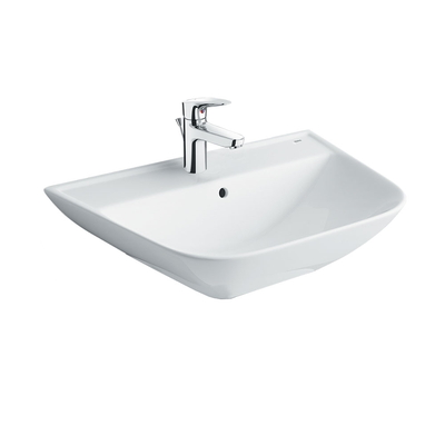 Chậu rửa mặt treo tường 3 lỗ Inax L-297V(EC) không chân