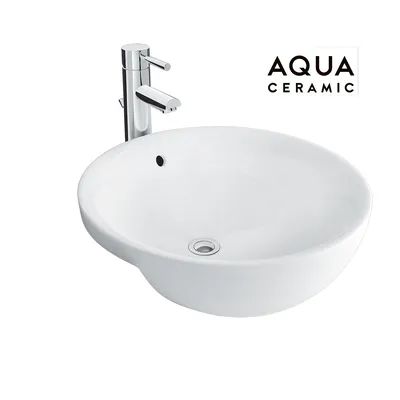 Chậu rửa mặt bán âm tròn Inax AL-333V/BW1