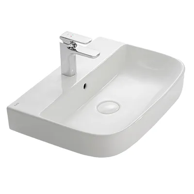 Chậu rửa mặt đặt bàn đá 1 lỗ Inax AL-632VFC/BW1