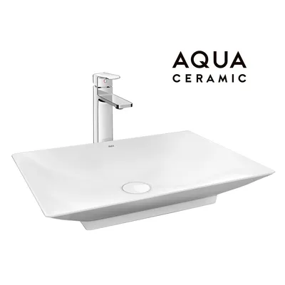 Chậu rửa mặt đặt bàn đá vuông Inax AL-S610V/BW1