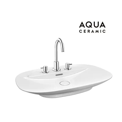 Chậu rửa mặt dương bàn đá 1 lỗ Inax AL-S640VFC/BW1