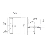 Chậu rửa mặt đặt bàn đá 3 lỗ Inax AL-S630V(GC)