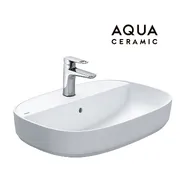 Chậu dương bàn đá 1 lỗ men Aqua Inax AL-652VFC/BW1