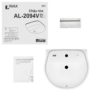 Chậu rửa mặt âm bàn đá 1 lỗ Inax AL-2094VFC