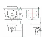 Chậu rửa mặt âm bàn đá 1 lỗ Inax AL-2094VFC/BW1