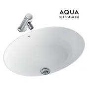Chậu rửa mặt âm bàn đá ovan vừa Inax AL-2293V/BW1