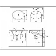 Chậu rửa mặt âm bàn đá Inax L-2293V