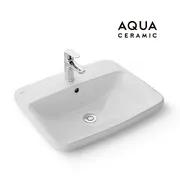Chậu rửa mặt bàn đá dương vành Inax AL-2398VFC/BW1