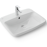 Chậu rửa mặt bàn đá dương vành Inax L-2398VEC/BW1