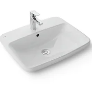 Chậu rửa mặt bàn đá dương vành Inax L-2398VEC/BW1
