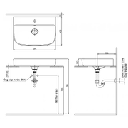 Chậu rửa mặt đặt bàn đá 1 lỗ Inax AL-632V(FC)