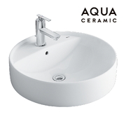 Chậu rửa mặt đặt bàn tròn 3 lỗ Inax AL-294V(EC)