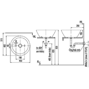 Chậu rửa mặt đặt bàn tròn Inax AL-445V