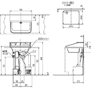 Chậu rửa mặt đặt bàn tự động Inax L-C11A3-AS/BW1