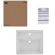 Chậu rửa mặt đặt bàn vuông 1 lỗ Inax L-293VFC