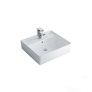 Chậu rửa mặt đặt bàn vuông 3 lỗ Inax AL-293VEC