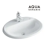 Chậu rửa mặt bàn đá dương vành Inax AL-2395VFC/BW1