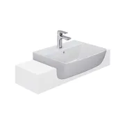Chậu Rửa Mặt Lavabo Bán Âm Inax 3 lỗ AL-345VEC/BW1