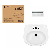 Chậu rửa mặt treo tường chân dài Inax L-284V+L-284VD