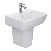 Chậu rửa mặt treo tường chân lửng Inax L-312V/BW1+L-298VC/BW1