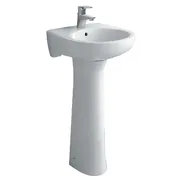 Chậu rửa mặt treo tường chân dài Inax L-282V/BW1+L-284VD/BW1
