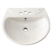 Chậu rửa mặt treo tường 3 lỗ Inax L-285VEC