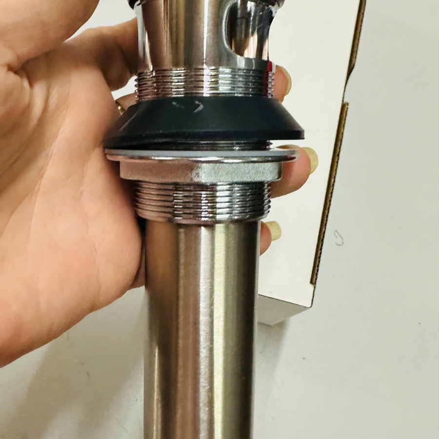 Đầu Xi Phông Inox Nhấn Inax AC-817 (dùng cho lavabo cao cấp) 