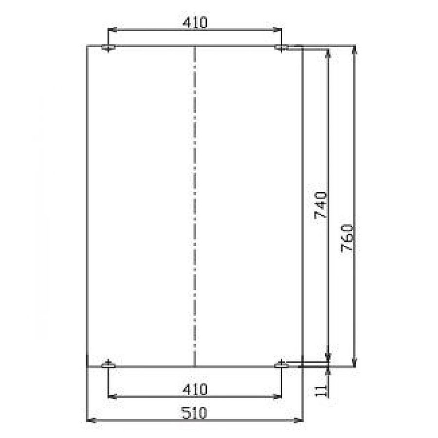 Gương chữ nhật 50x70cm Inax KF-5075VA