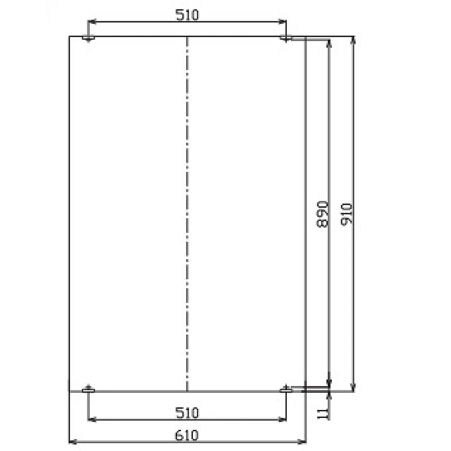 Gương soi chữ nhật Inax KF-6090VA 60x90cm
