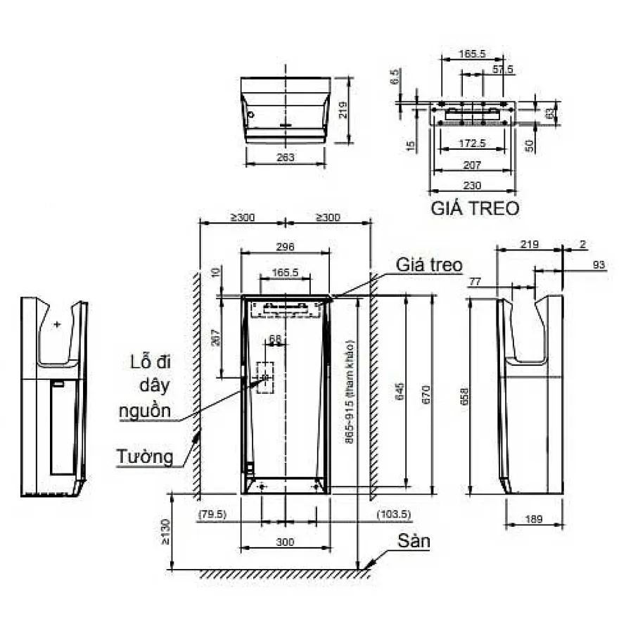Máy sấy tay Inax JT-2162