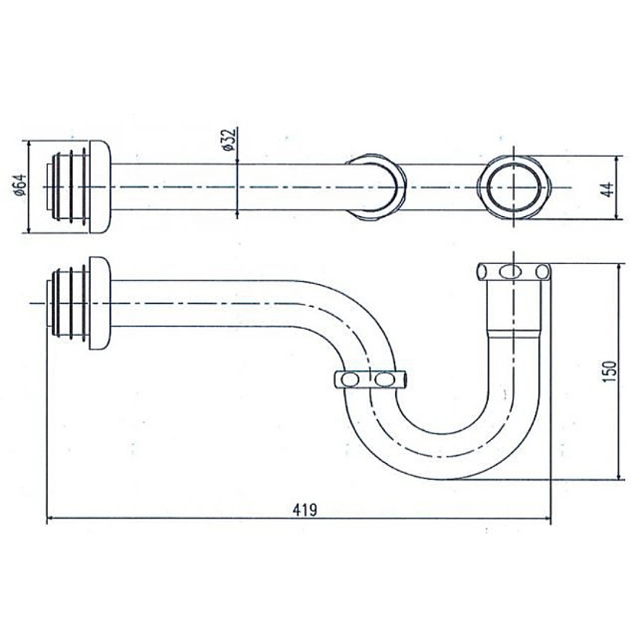 Ống Thải Inox Chữ P Inax A-678PV