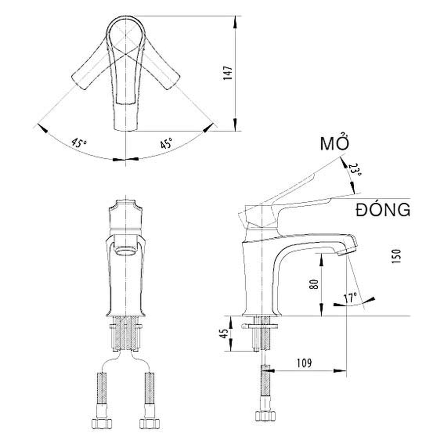 Vòi Chậu Rửa Mặt INAX LFV-312S