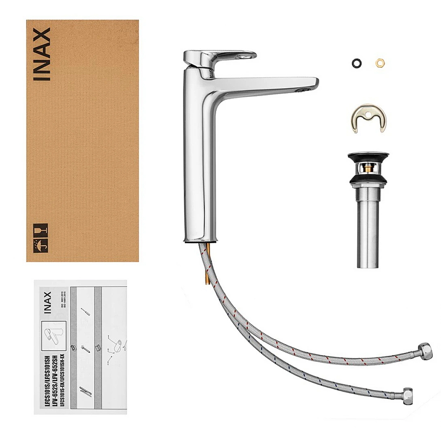 Vòi Chậu Rửa Mặt Nóng Lanh 1 Chân Cao Inax LFV-652SH (S600)